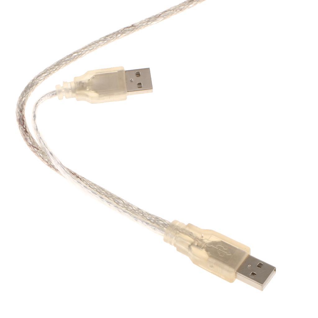 Dual USB 2.0 Male to Standard B Male Y Cable 70cm for Hard Disk Drive