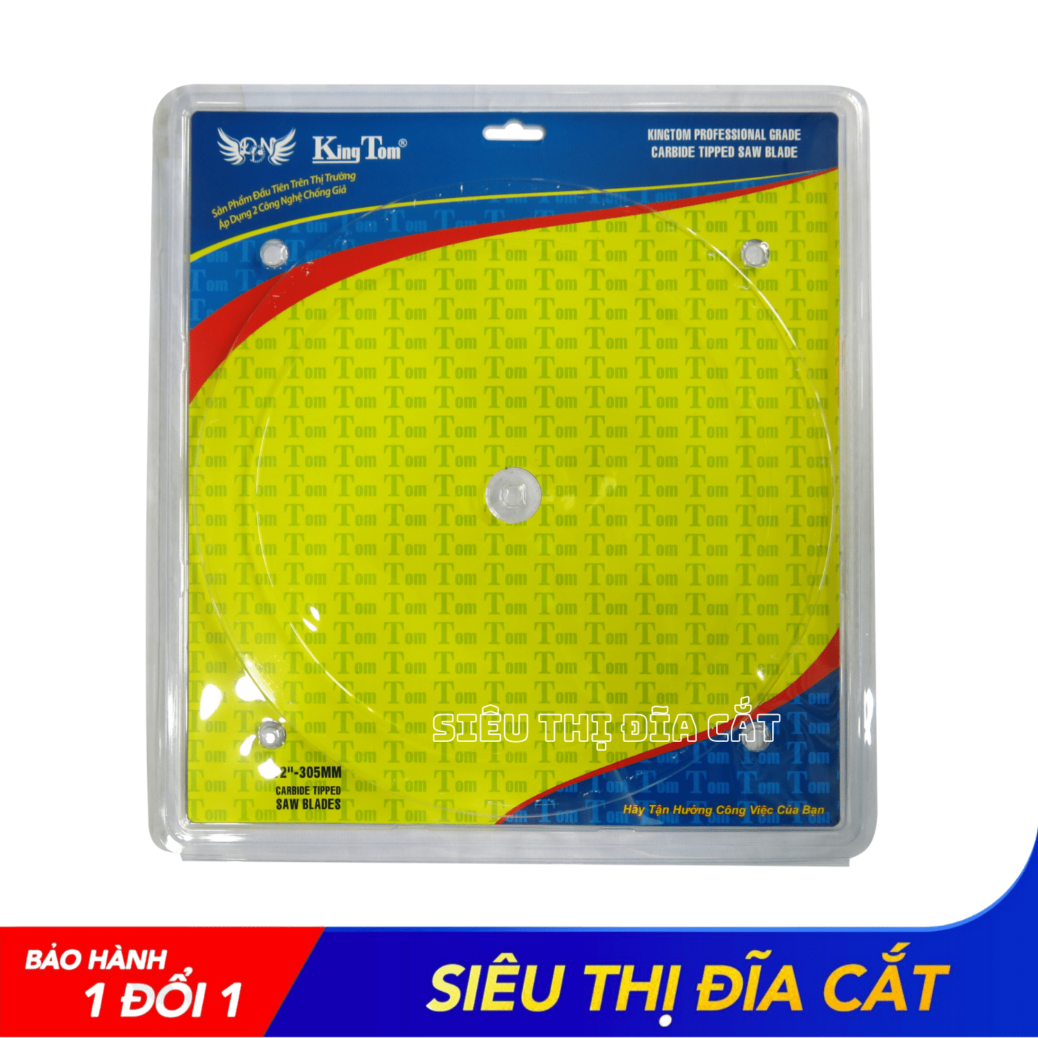 LƯỠI CƯA - LƯỠI CẮT GỖ 305-100 RĂNG KINGTOM VÀNG – CHẤT LƯỢNG VÔ ĐỊCH PHÂN KHÚC GIÁ RẺ!