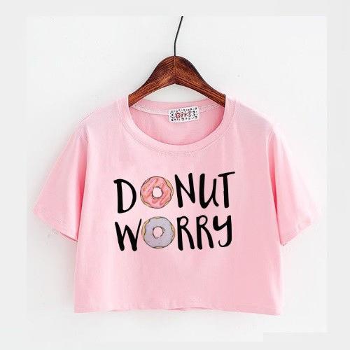 Áo croptop Donnut worry thời trang NTN00001