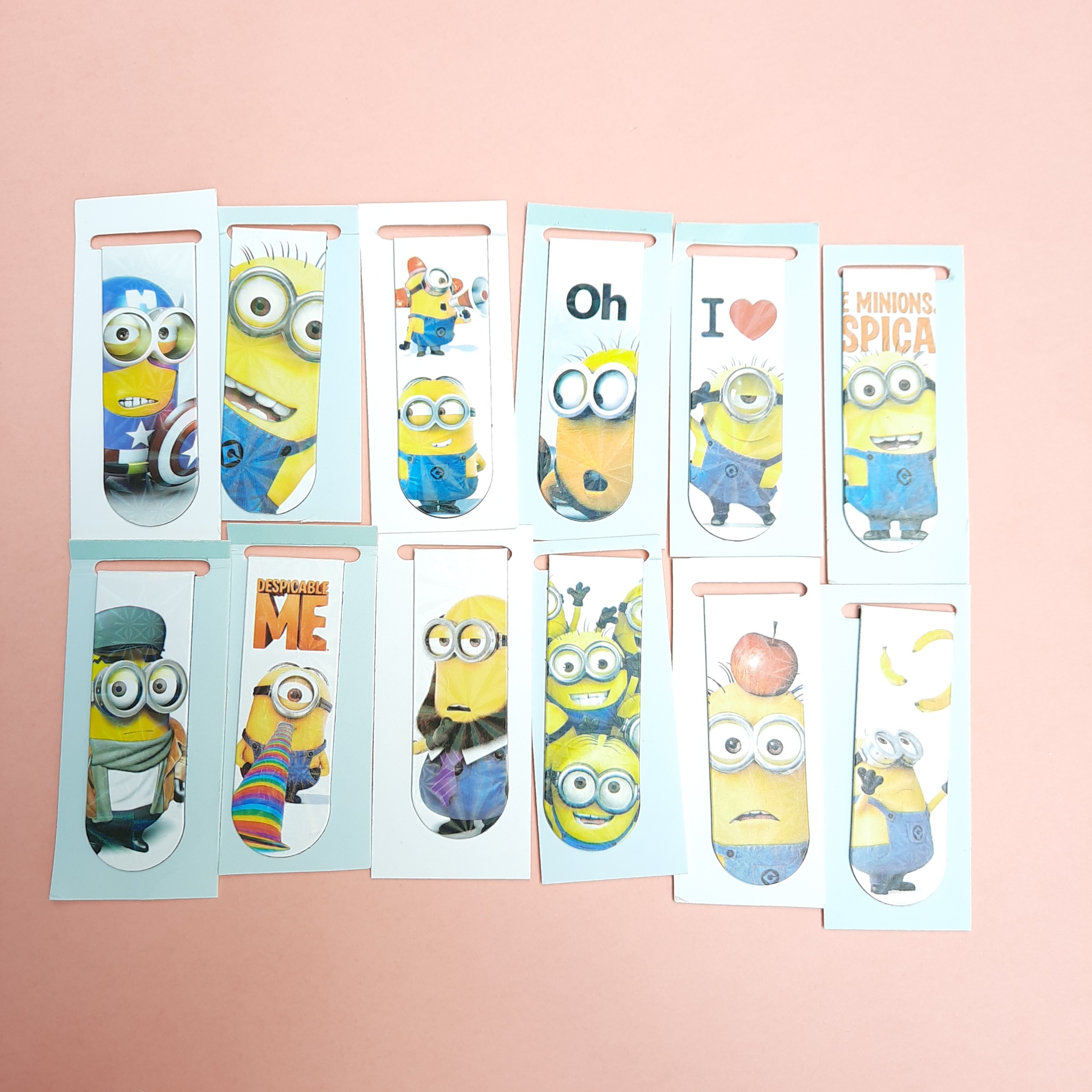 Combo 5 Bookmark Nam Châm Đánh Dấu Sách - Minions (Mẫu Ngẫu Nhiên)