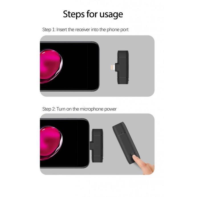 Micro ko dây/mini mic livestream/micro không dây cài áo/tablet táo/Android Vlog Type-C/Hải cảng Micrô