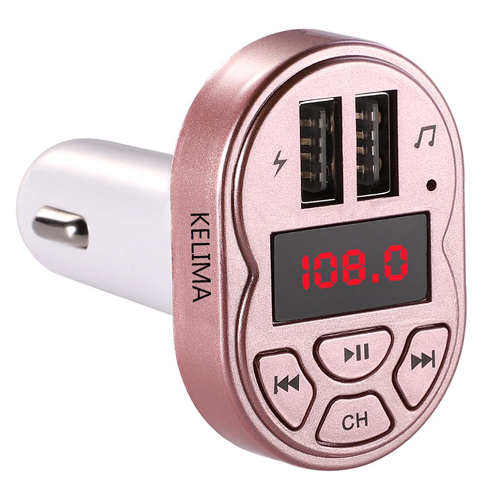 A2 Car FM Bluetooth Audio Adapter Dual USB Port