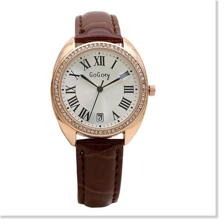 Đồng hồ Luxury chính hãng, mặt đá thạch anh LUXURY 965016 Đồng hồ nữ