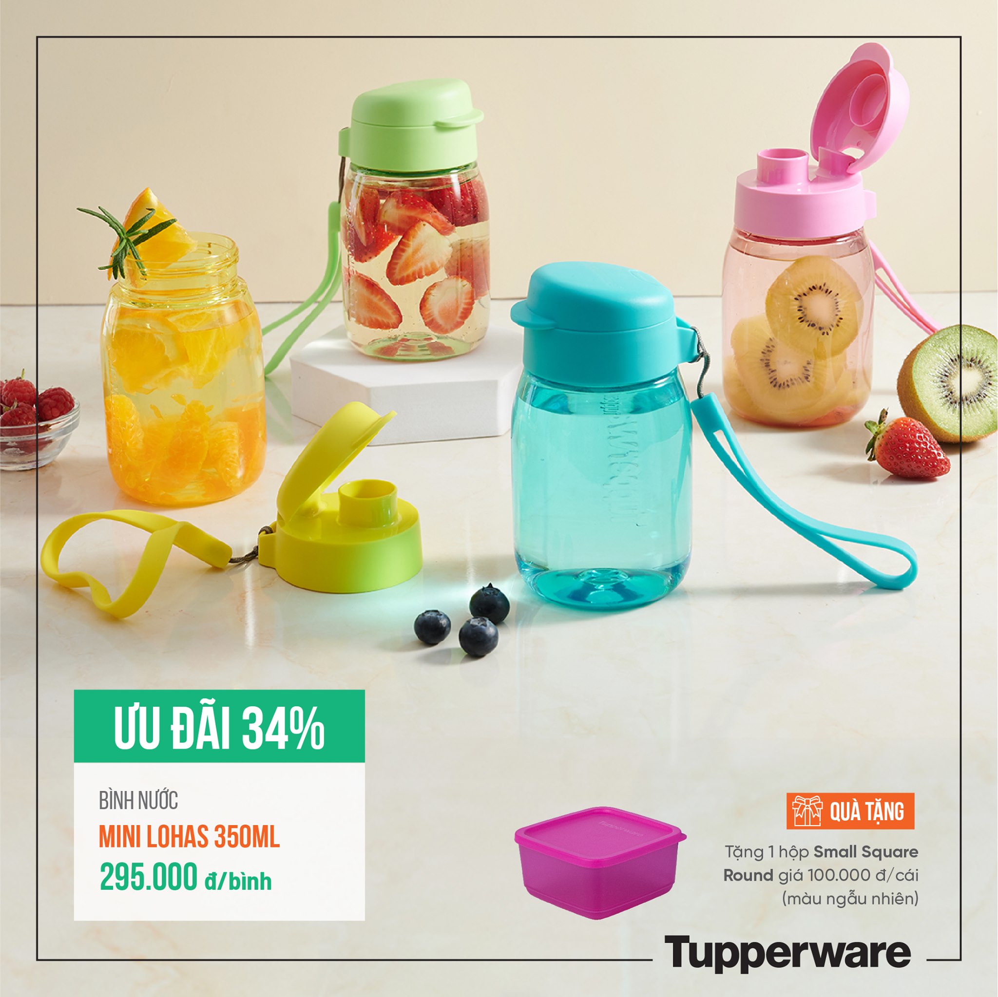 Bình Nước Tupperware Lohas Mini