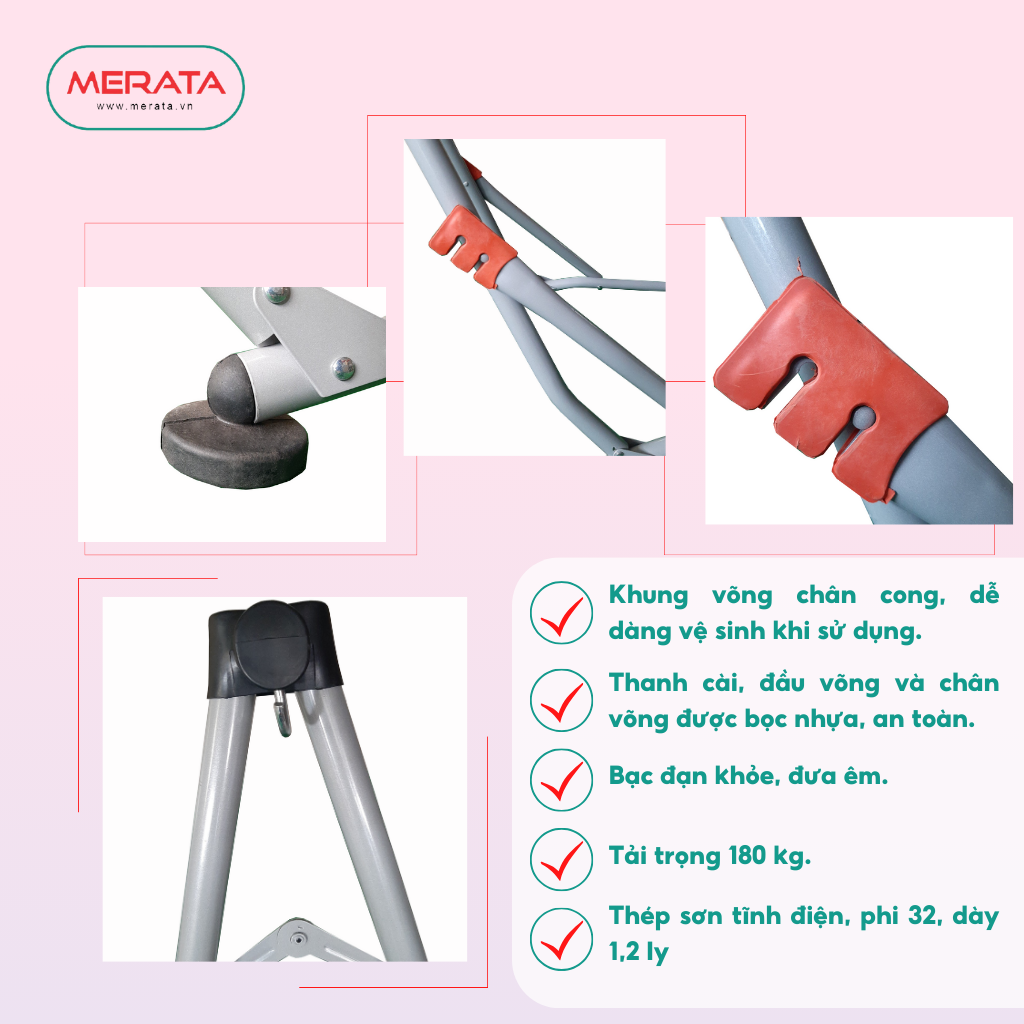 KHUNG VÕNG XẾP MERATA - VMP03