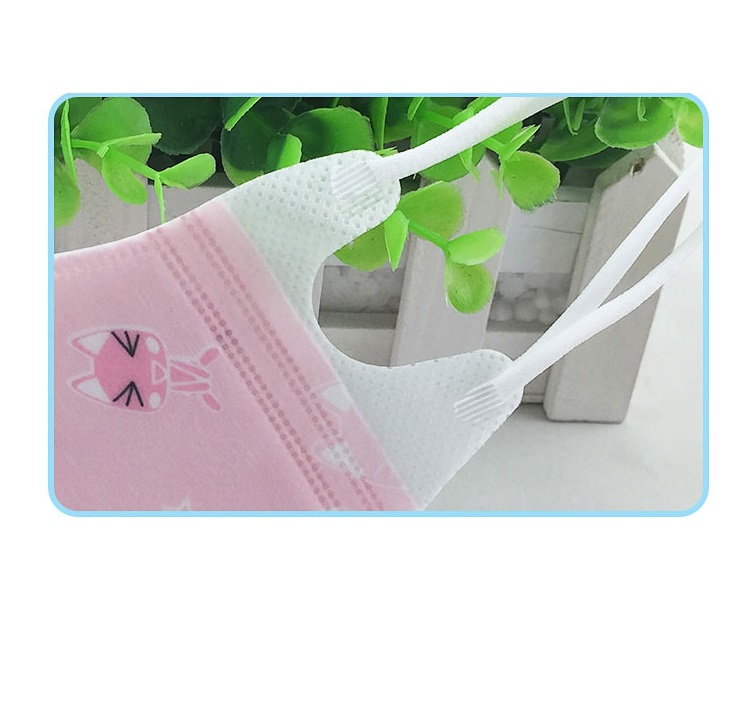 Set 5 Khẩu Trang Kháng Khuẩn Chống Bụi Cho Bé Loại Dày Size 0-3 tuổi