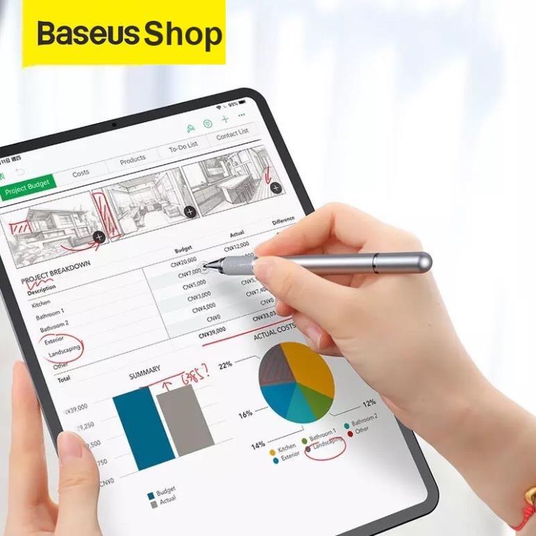 Baseus -BaseusMall VN Bút cảm ứng Baseus điện dung 2 trong 1 (Hàng chính hãng)