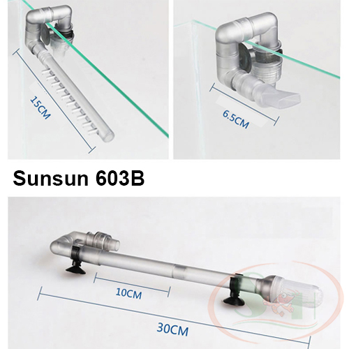 Hình ảnh Lọc thùng mini Sunsun HW EW 603B, 604B external outside filter có bơm bể cá tép thủy sinh