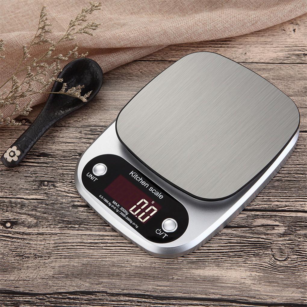 【VOLLTER】 10kg/1g Kitchen Scale Electronic Digital Balance Cuisine Cooking Measure Scale Stainless Steel Weighing Tool