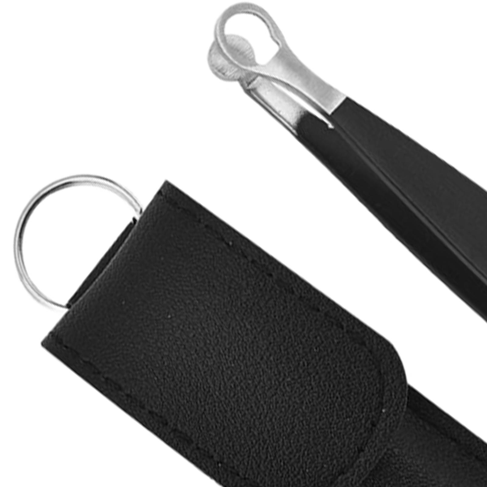 Stainless Steel Nose Hair Tweezers, Round Tip Pocket Size Water Resistant Eyebrow Clippers for Nose Cleaning Makeup Women Men Sideburns