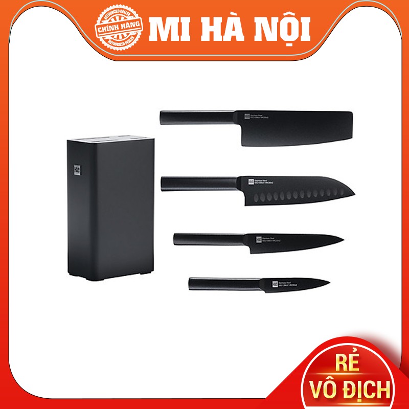 Bộ 4 dao bằng thép kèm chân đế cao cấp Xiaomi HouHou HU0076 Hàng chính hãng