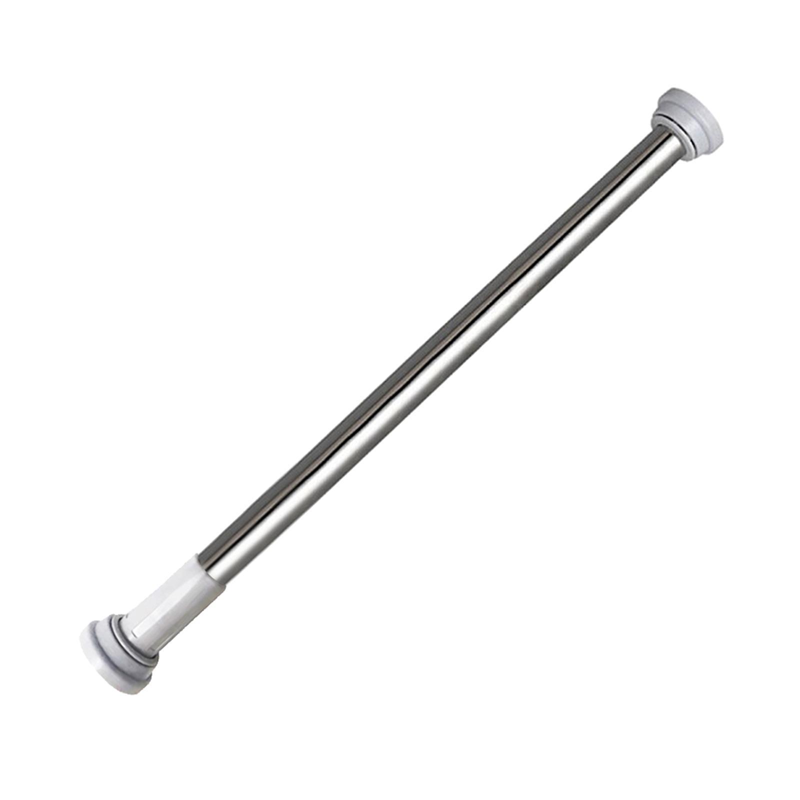 Stainless Steel Extendable Telescopic Curtain Tension Rod Window 50-80cm