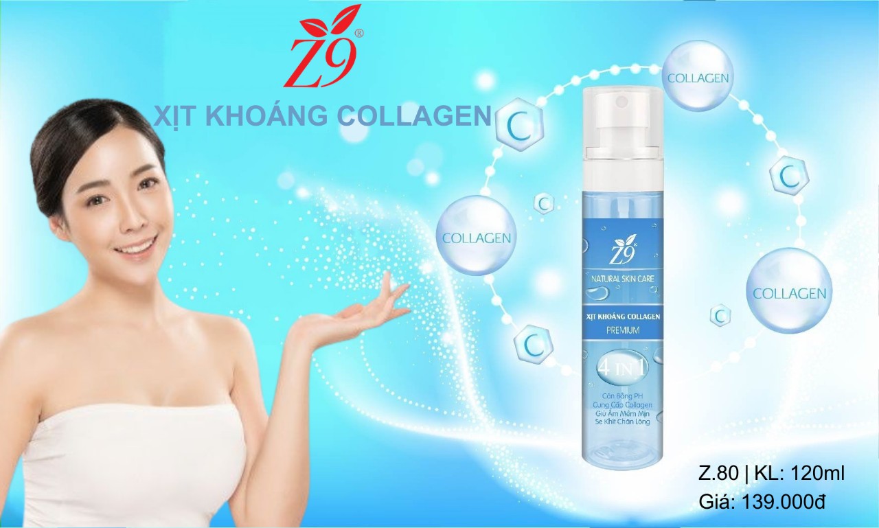 Z9 NƯỚC XỊT KHOÁNG COLLAGEN 120ML Z80