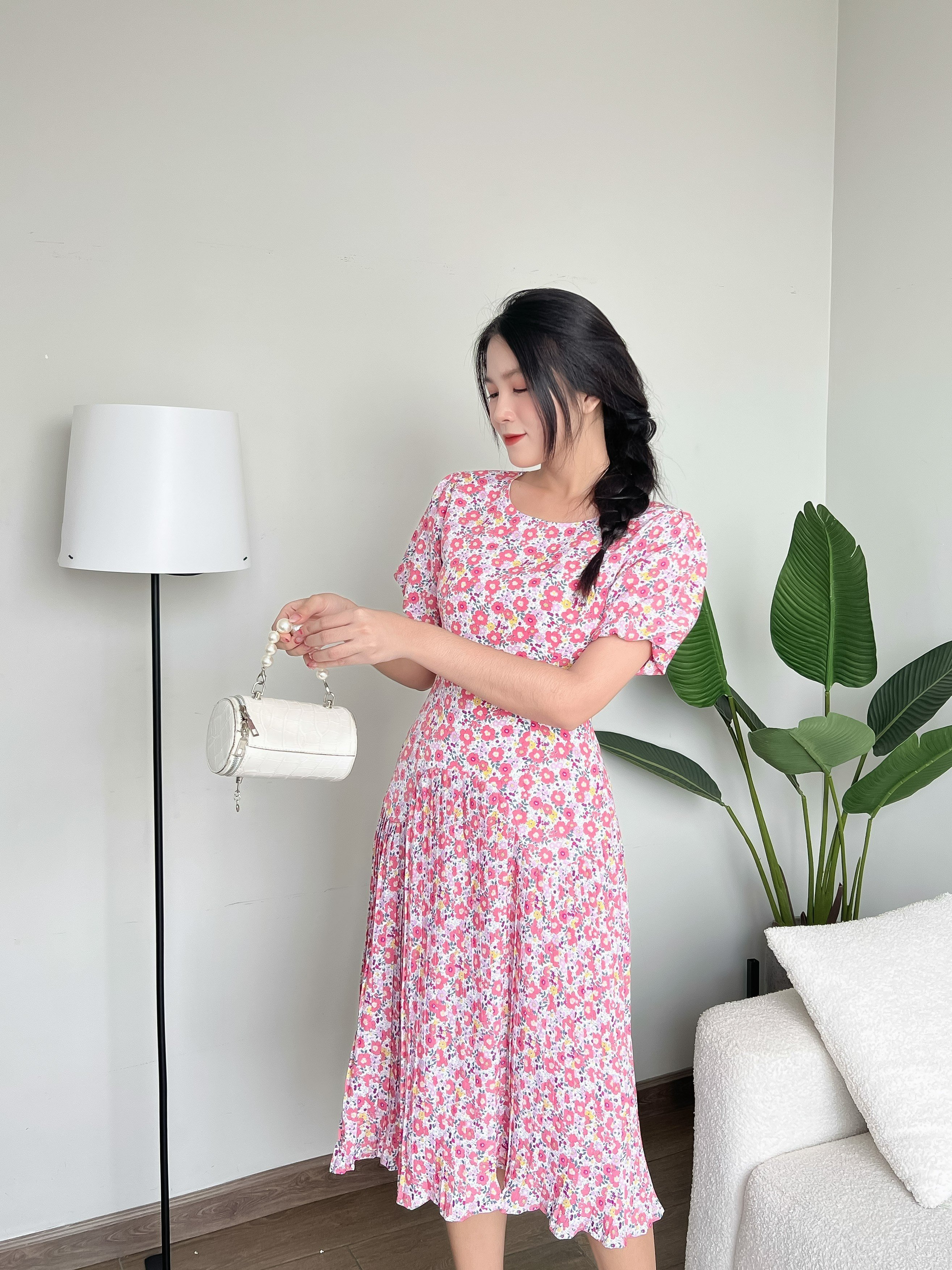 ĐẦM XÒE HOA NHÍ PHỐI DẬP LY CAO CẤP