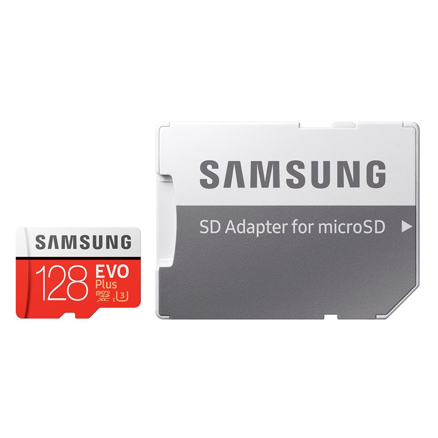 Thẻ Nhớ Micro SD Samsung Evo Plus 128GB U3 Class 10 - 100MB/s (Kèm Adapter) - Hàng Chính Hãng