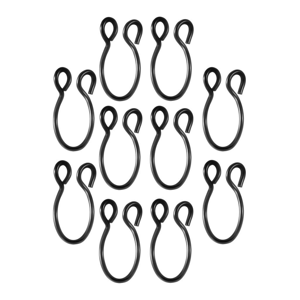 10 Pieces Fake Nose Rings Hoop Clip On Faux Non-Pierced Jewelry