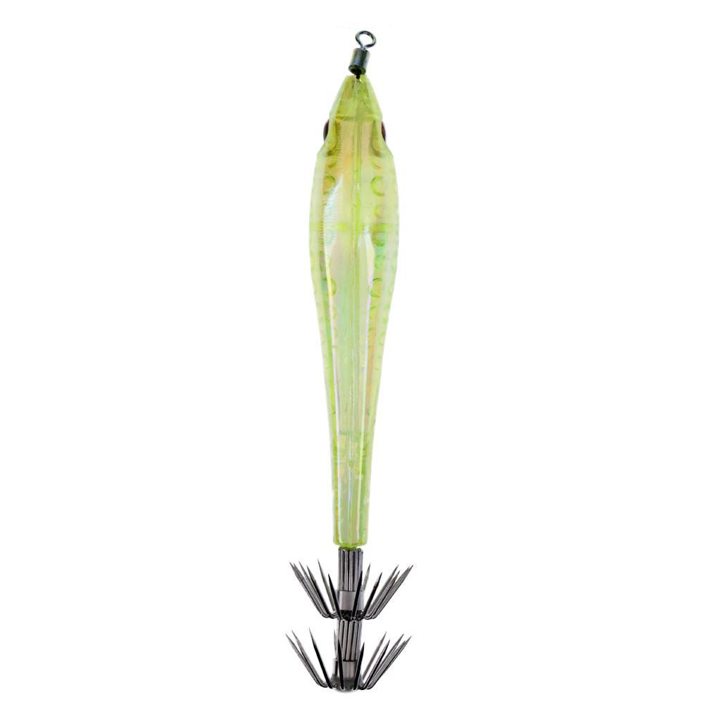 15pcs Noctilucent Squid Lures Cuttlefish Saltwater Fishing Lure Hook Bait