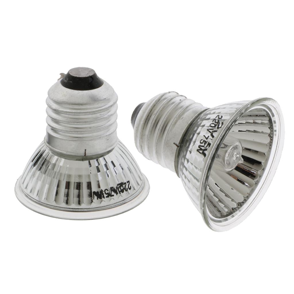2x Pet Baby Bird Breeding Heating Bulb Heat Lamp Reptiles Daylight Lamp