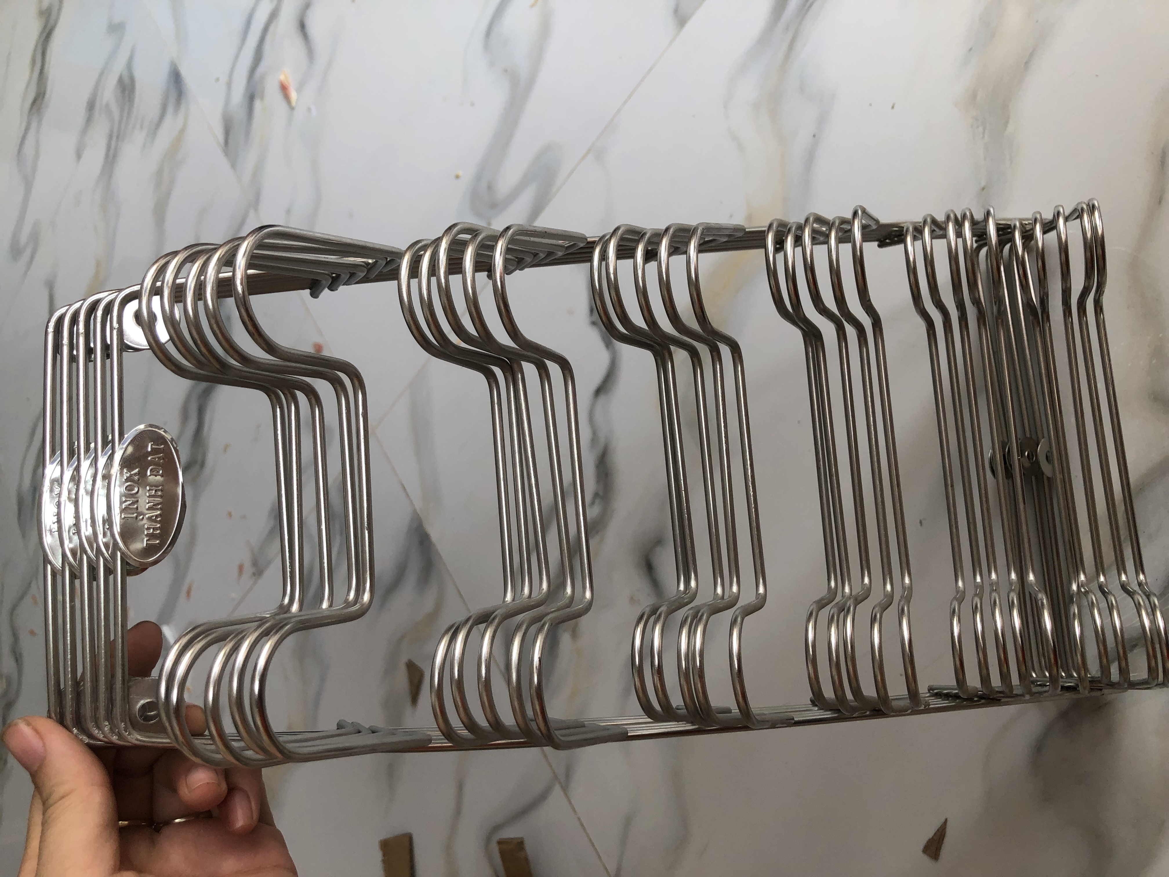Kệ vung-Giá treo vung nồi inox 6,9 nắp