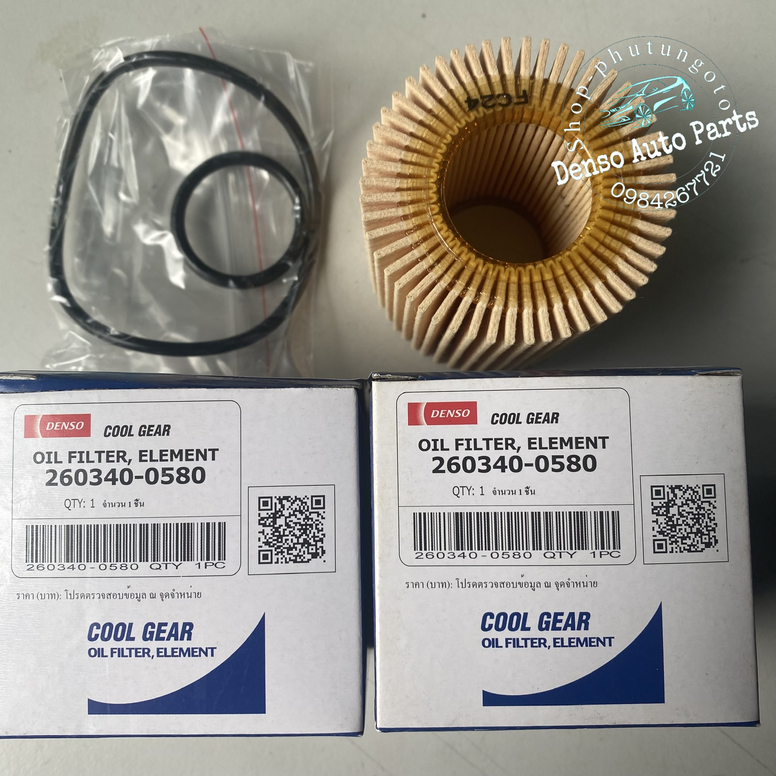 Lọc dầu giấy Denso cho xe Toyota Corolla 2008-2013, Yaris 2008-2014,...