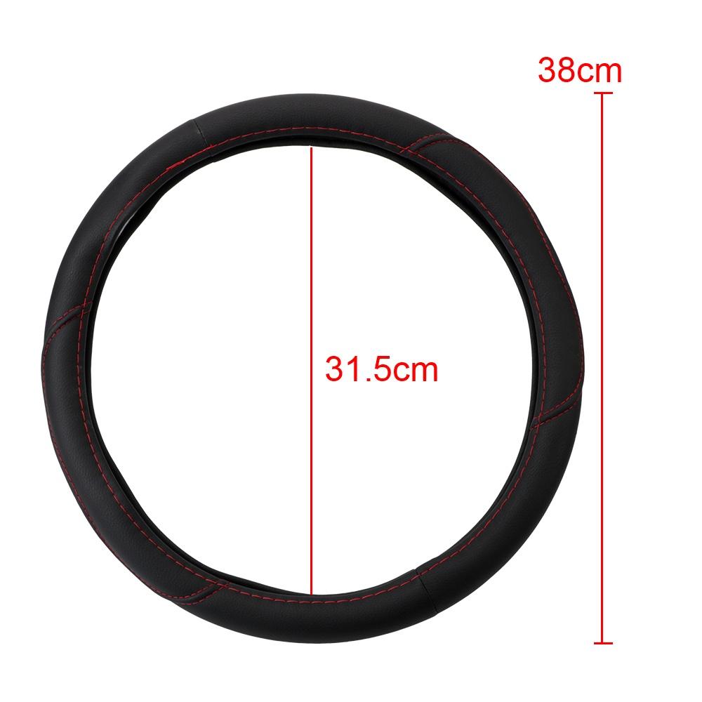 Vỏ bọc vô lăng xe hơi bằng da PU chống trượt thoáng khí 37-38CM
