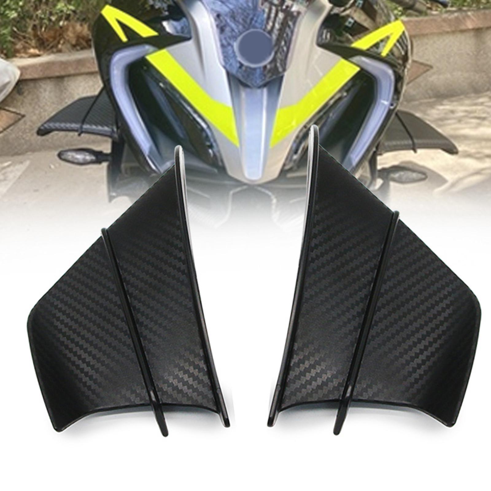 Carbon Fibre Motorcycle Fixed Winglets Aerodynamic Trims