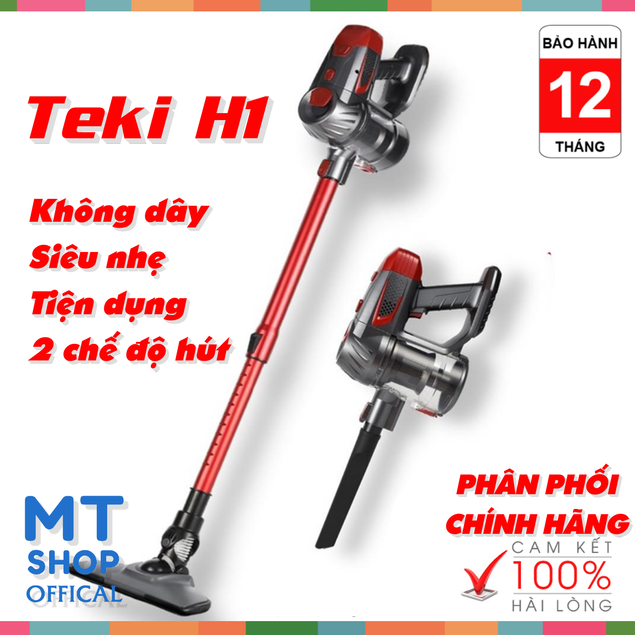 Dây sạc dành cho máy hút bụi Teki H1-H1 Pro Hàng chính hãng