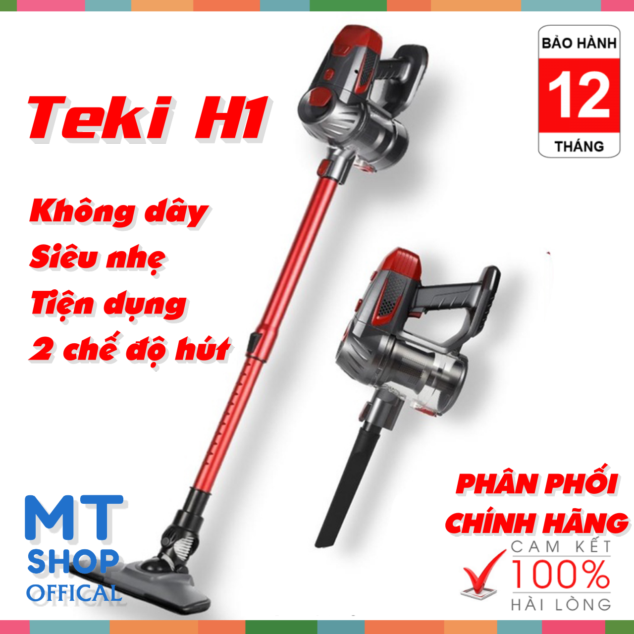 Pin dành cho máy hút bụi cầm tay Teki H1/ H1 Pro Hàng chính hãng