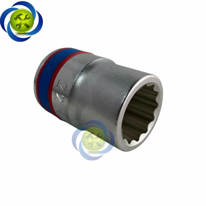 Tuýp 22mm loại 3/4 Kingtony 633022M ngắn 12 cạnh màu trắng