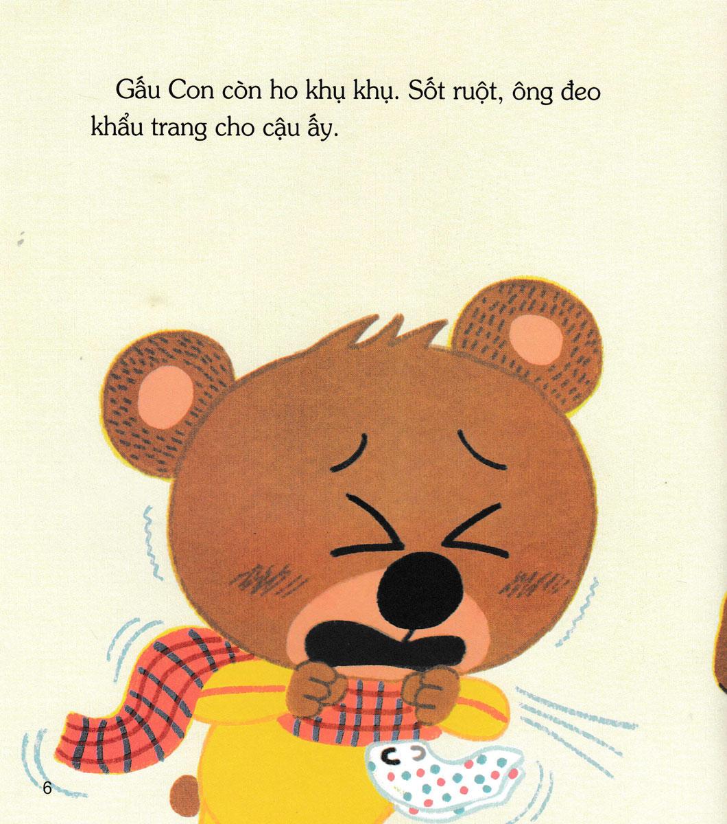 Sách - Gấu Con Tinh Nghịch - Sự Đồng Cảm - Gấu Con Bị Cảm (Tái Bản 2024)