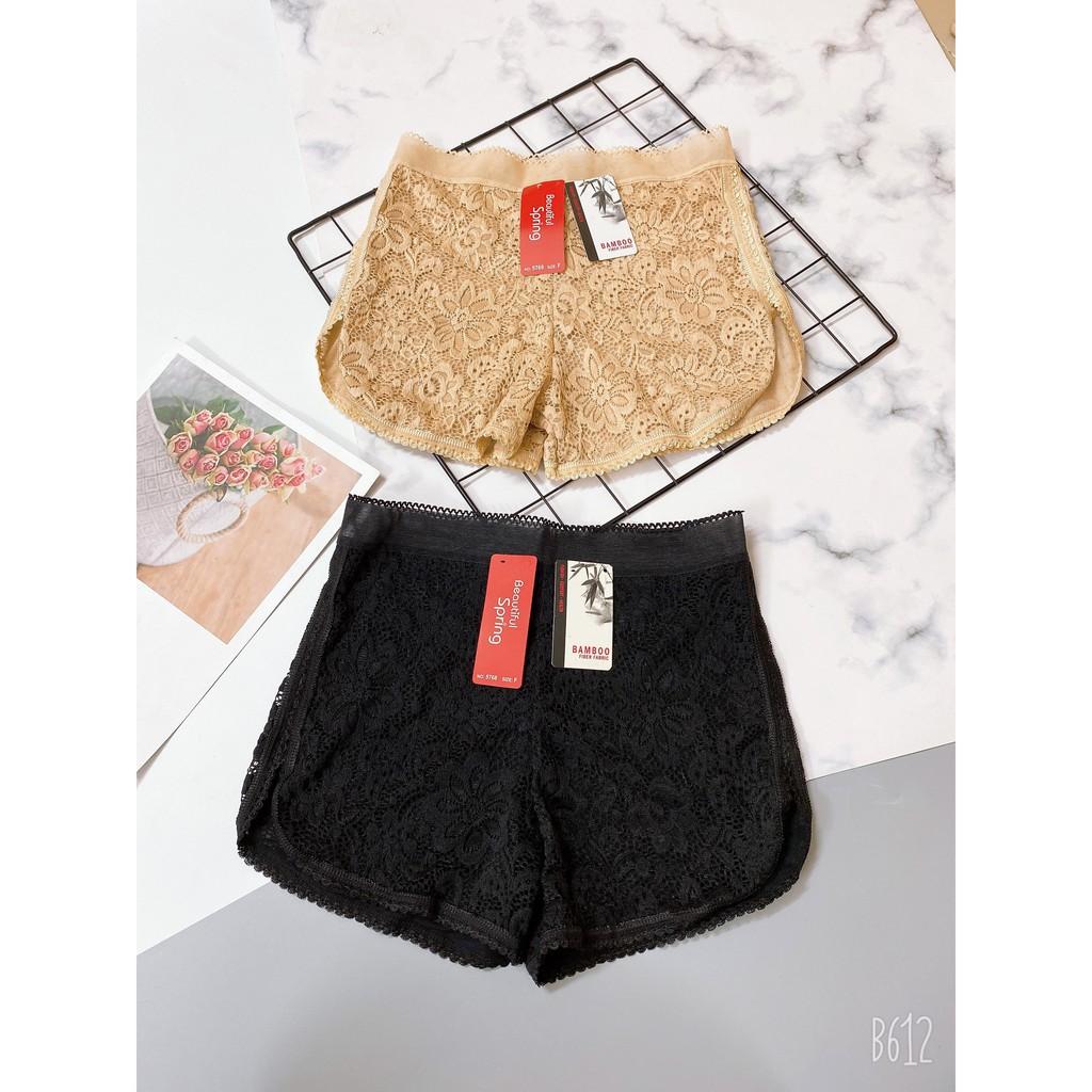 Quần mặc váy ren hoa cúc chất đẹp hàng 2 tem - QMV5768