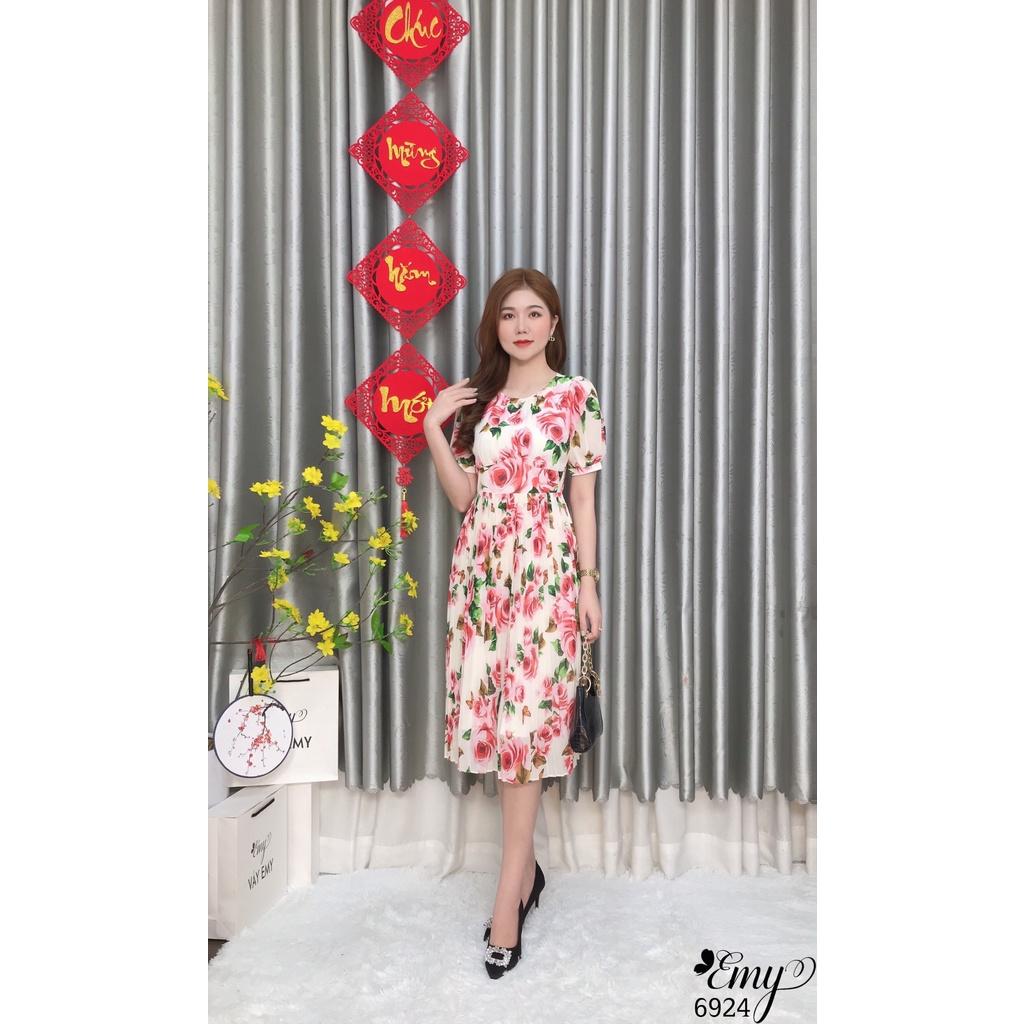 Đầm EMY EM6924 Xoè Dập Ply