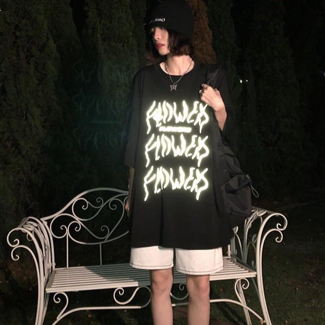 ÁO THUN PHẢN QUANG FLOWERS UNISEX OVERSIZED