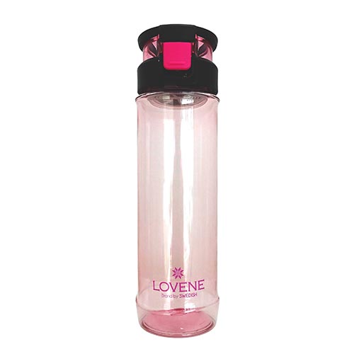 Bình Nước Nhựa Thể Thao Ấn bật nắp Lovene dung tích 730ml DHXL-1715 màu sắc, có lõi lọc