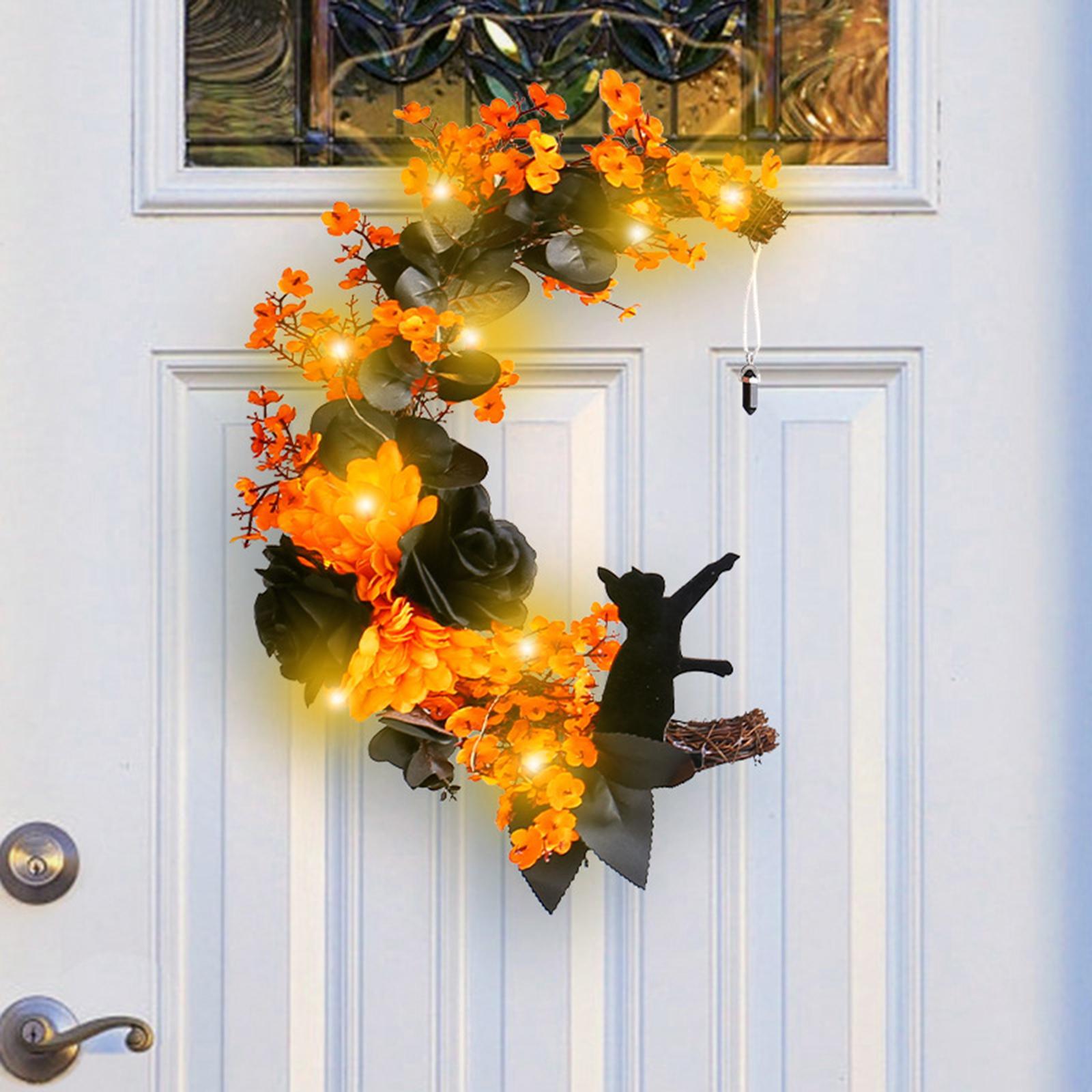 Halloween  Wreath for  Decor Farmhouse Indoor Outdoor