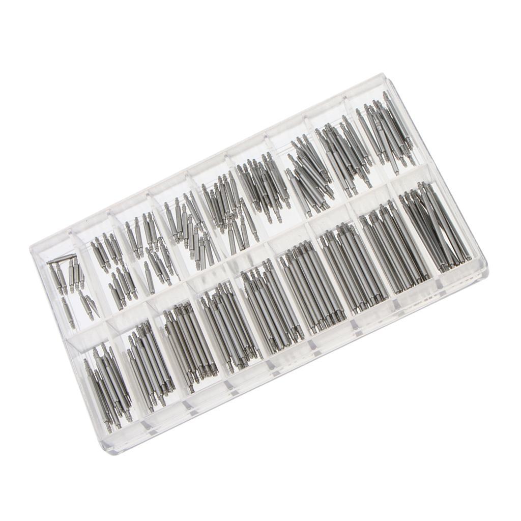 2X 180 Pieces Professional Stainless Steel Watch Spring Bar Strap Pins 1.5mm