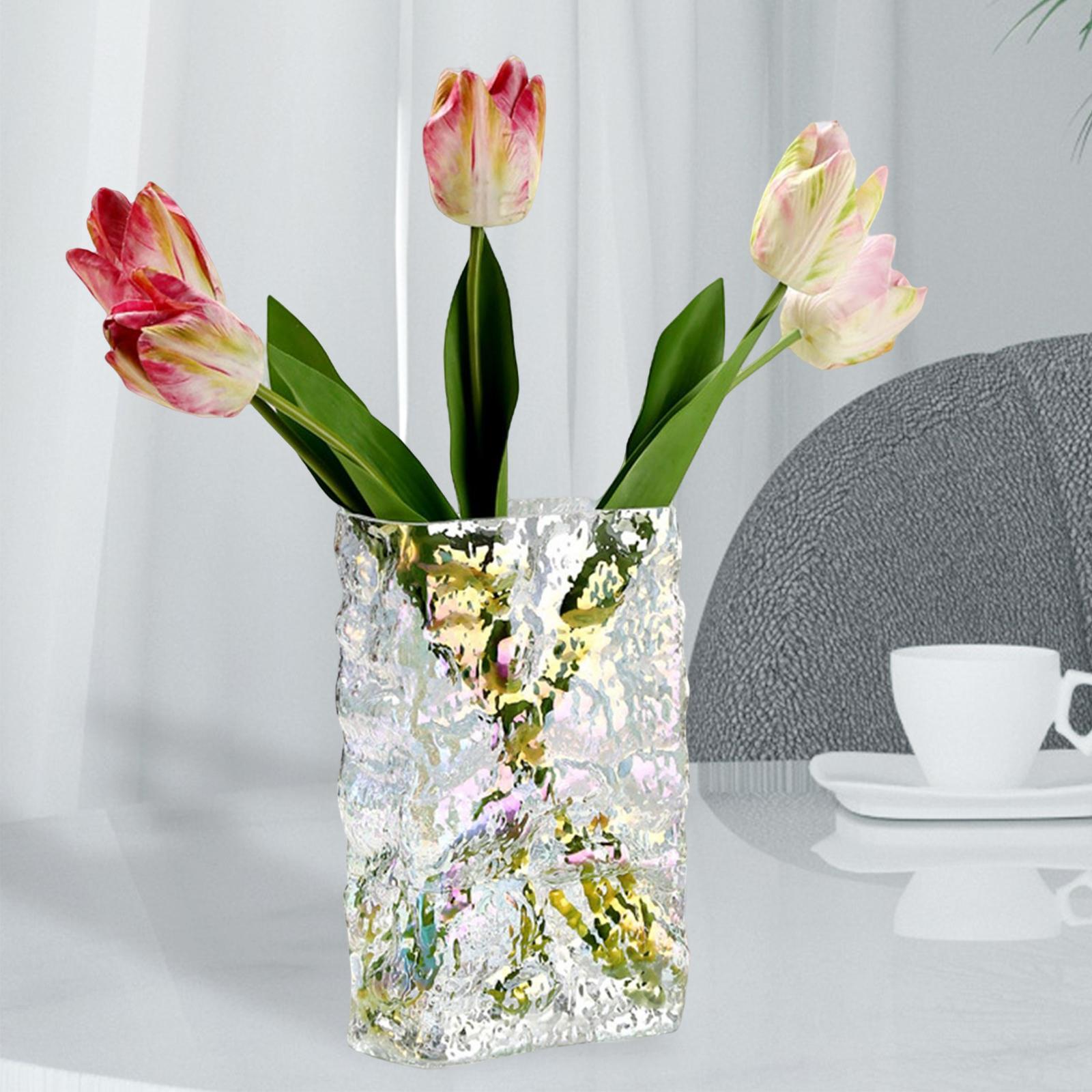 Modern Glass Vase Flower Arrangements Flower Vase Floral Pot Home Decor