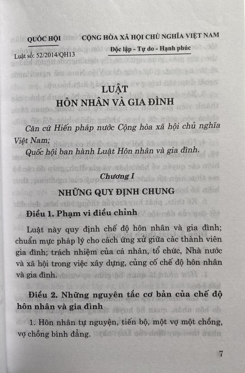 Hình ảnh Luật Hôn Nhân và Gia Đình (Hiện hành )