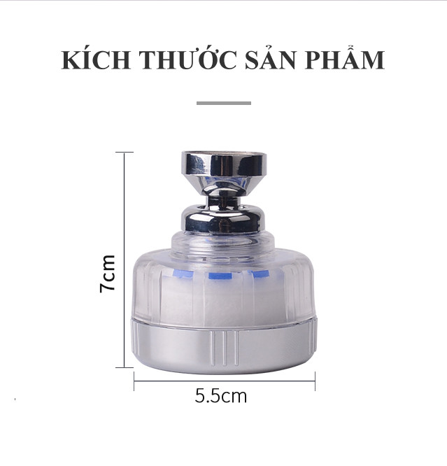 Đầu lọc nước sạch cho vòi nước (tăng áp, lọc nước) lavabor, bồn rửa chén GD00010