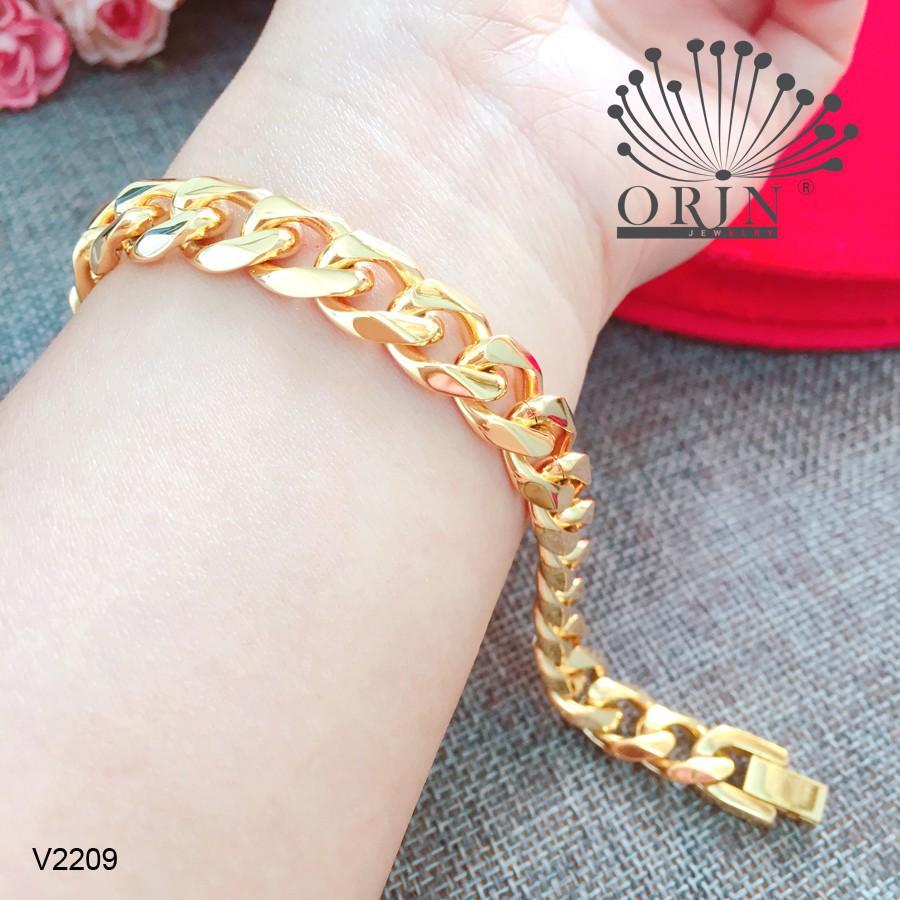  Vòng tay nam nữ, lắc tay nam nữ bền màu thiết kế cao cấp Orin V2209 Lgod