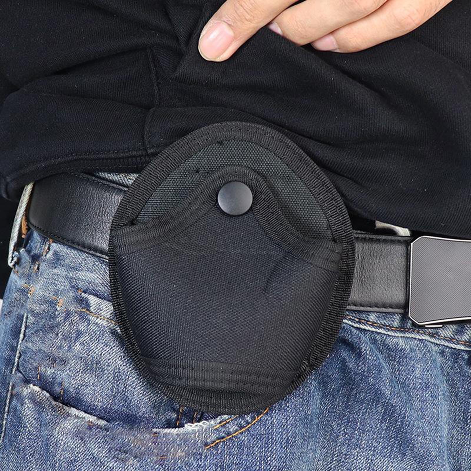 Nylon Black Storage Case Outdoor Holder Bag Climbing Pouch