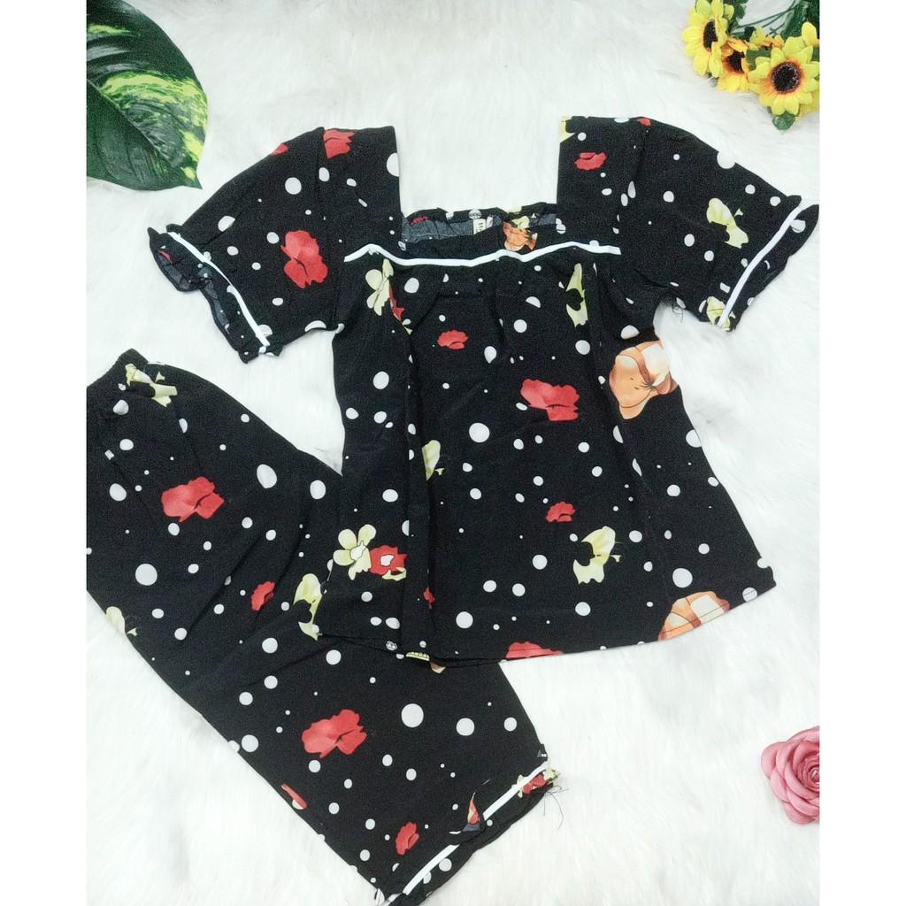 Set lụa hàn cao cấp, Quần lửng có túi, ảnh thật