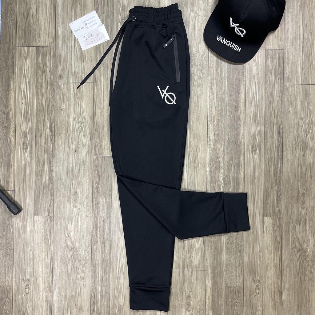 Quần tập gym nam dài DO GYM SHOP logo thêu, thun poly 4 chiều thoáng mát
