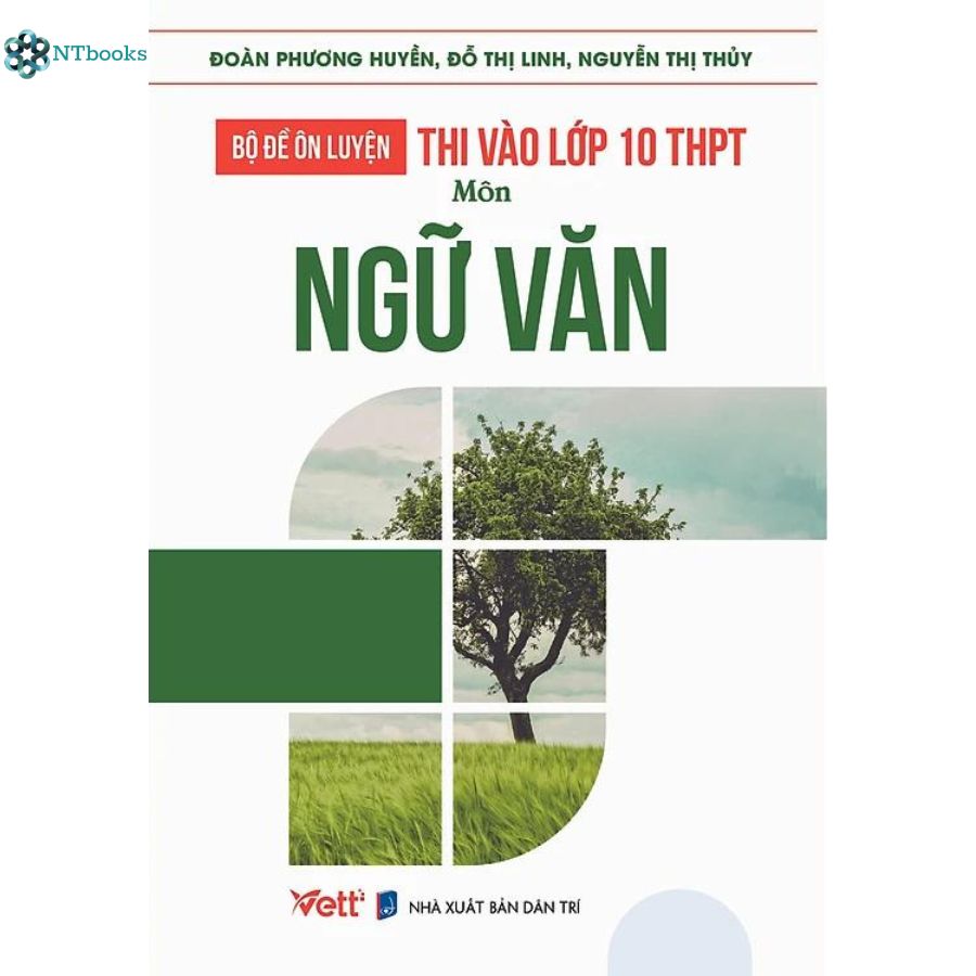 Bộ sách 2 cuốn Bộ Đề Ôn Luyện Thi Vào Lớp 10 THPT Môn Toán - Văn
