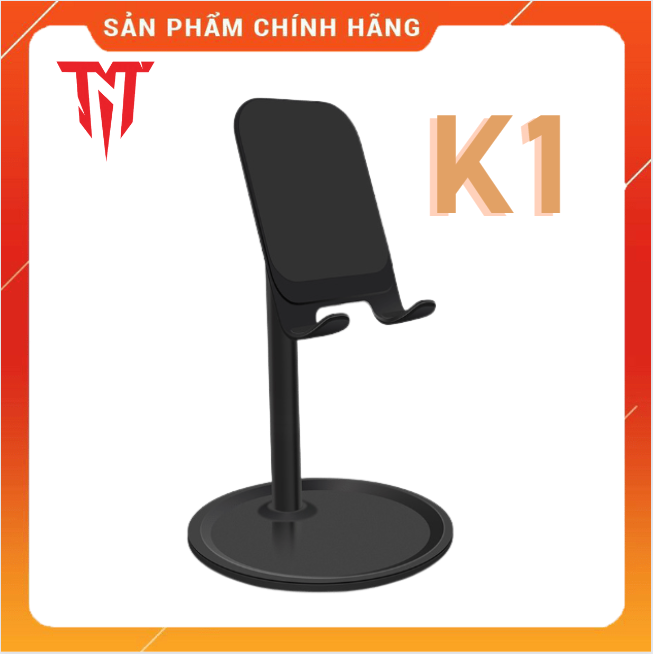 Giá đở điện thoại K1 , K2 đế tròn khung nhôm chắc chắn đế tròn desktop - Hàng chính hãng