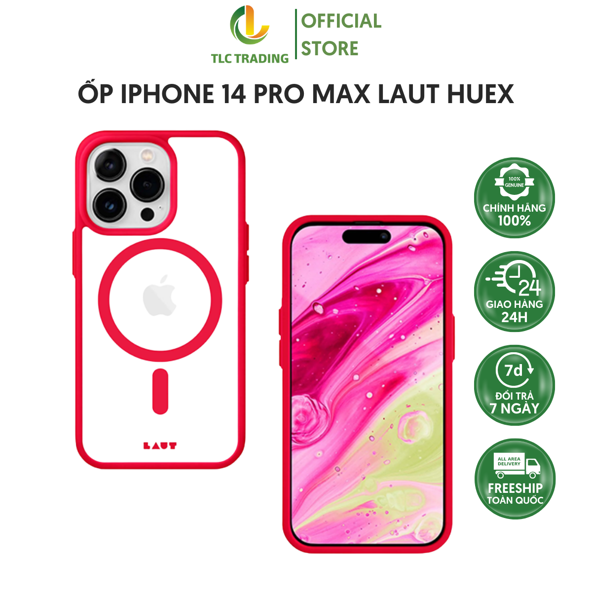 Ốp LAUT Huex Protect dành cho iPhone 14/ 14 Plus/ 14 Pro/ 14 Pro Max - Hàng chính hãng