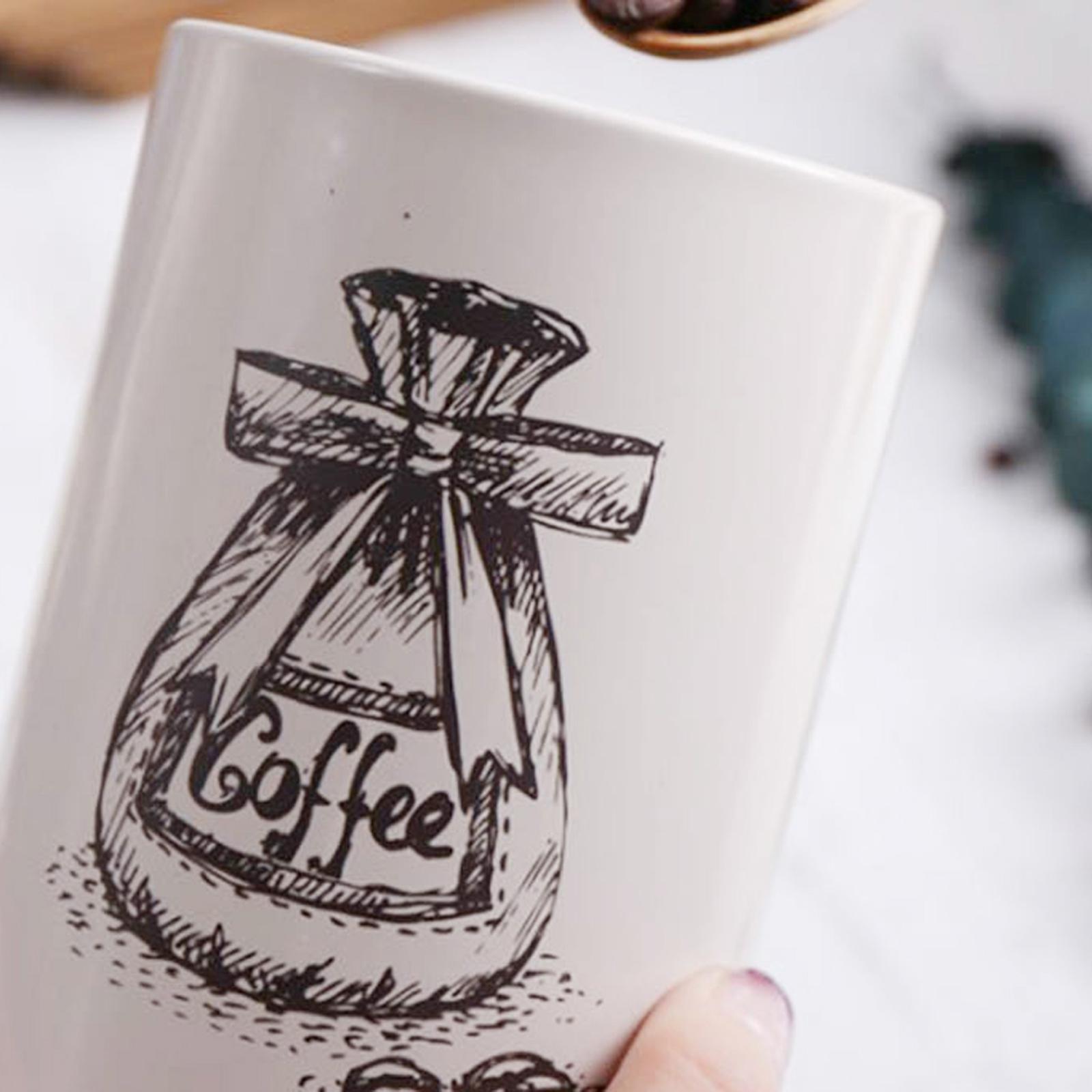 3Pcs coffee and sugar Kitchen Storage Pots Containers Tins