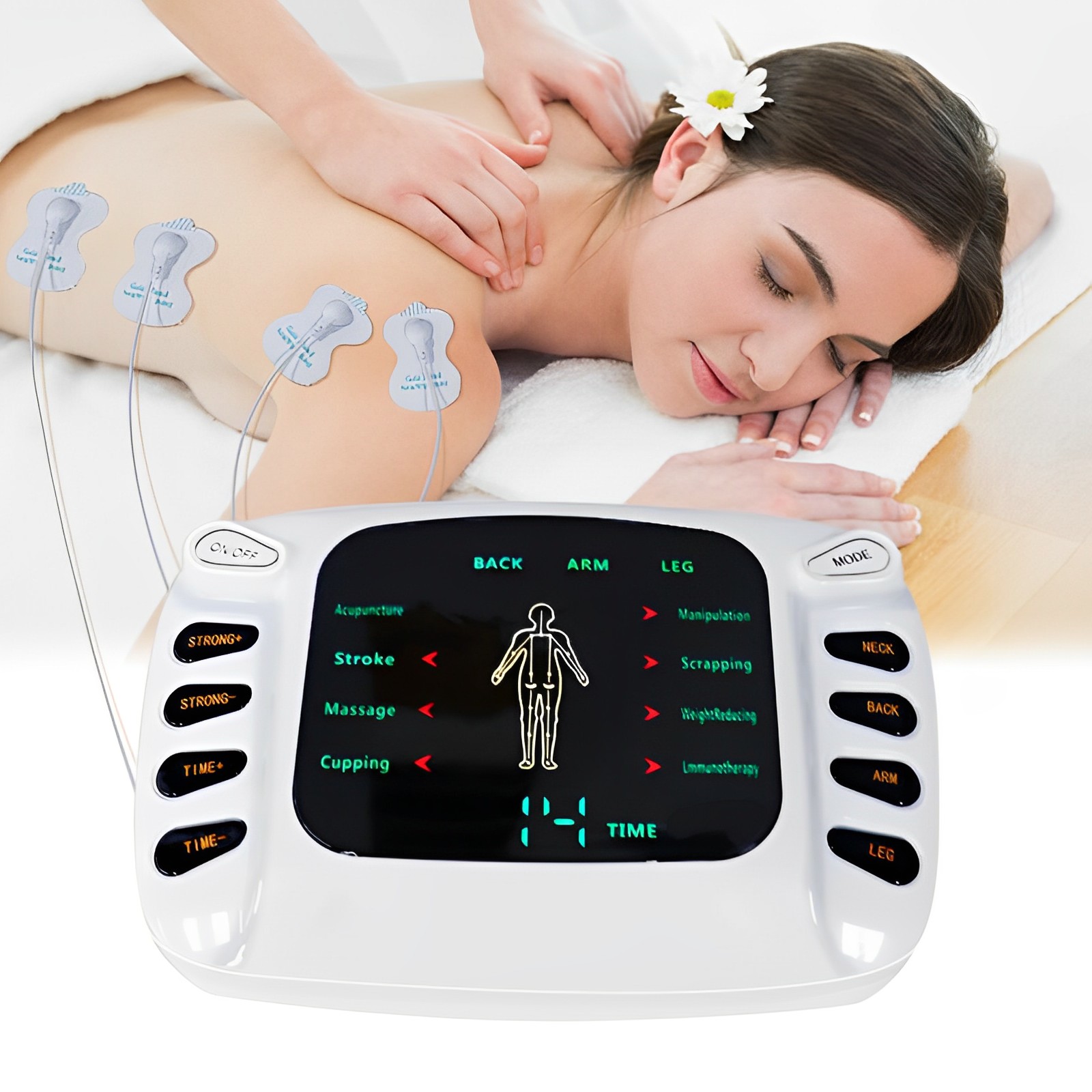 Máy xung điện trị liệu,máy massage xung điện YTK-309,với 6 đầu ra và đôi dép massage, máy điện xung trị liệu,máy châm cứu giảm đau nhức cơ thể nhanh chóng