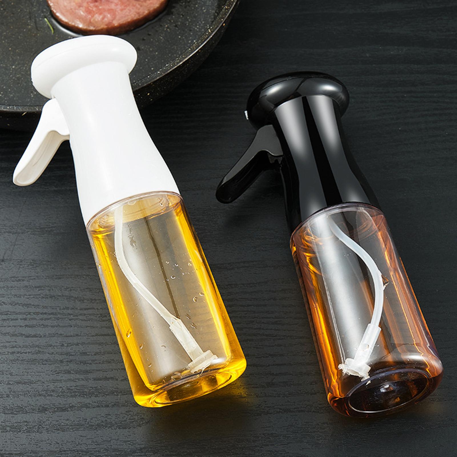 Bình phun dầu bằng nhựa 200ml có kèm bàn chải và chổi phết có thể tái sử dụng nhiều lần, đựng dầu ăn nước sốt, giấm tiện lợi
