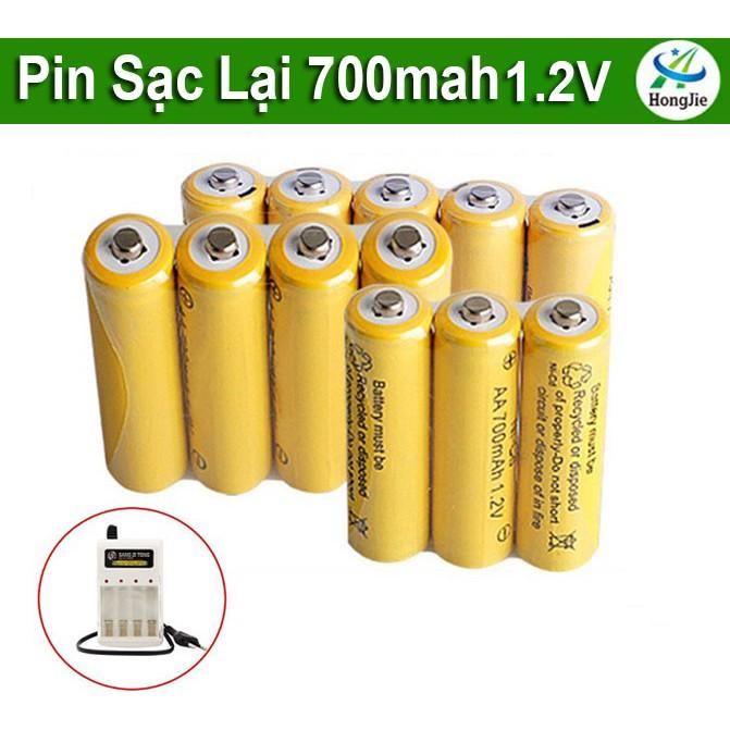 Vỉ Pin Sạc Lại 4 Viên AA Dung Lượng 700mAh 1.2V